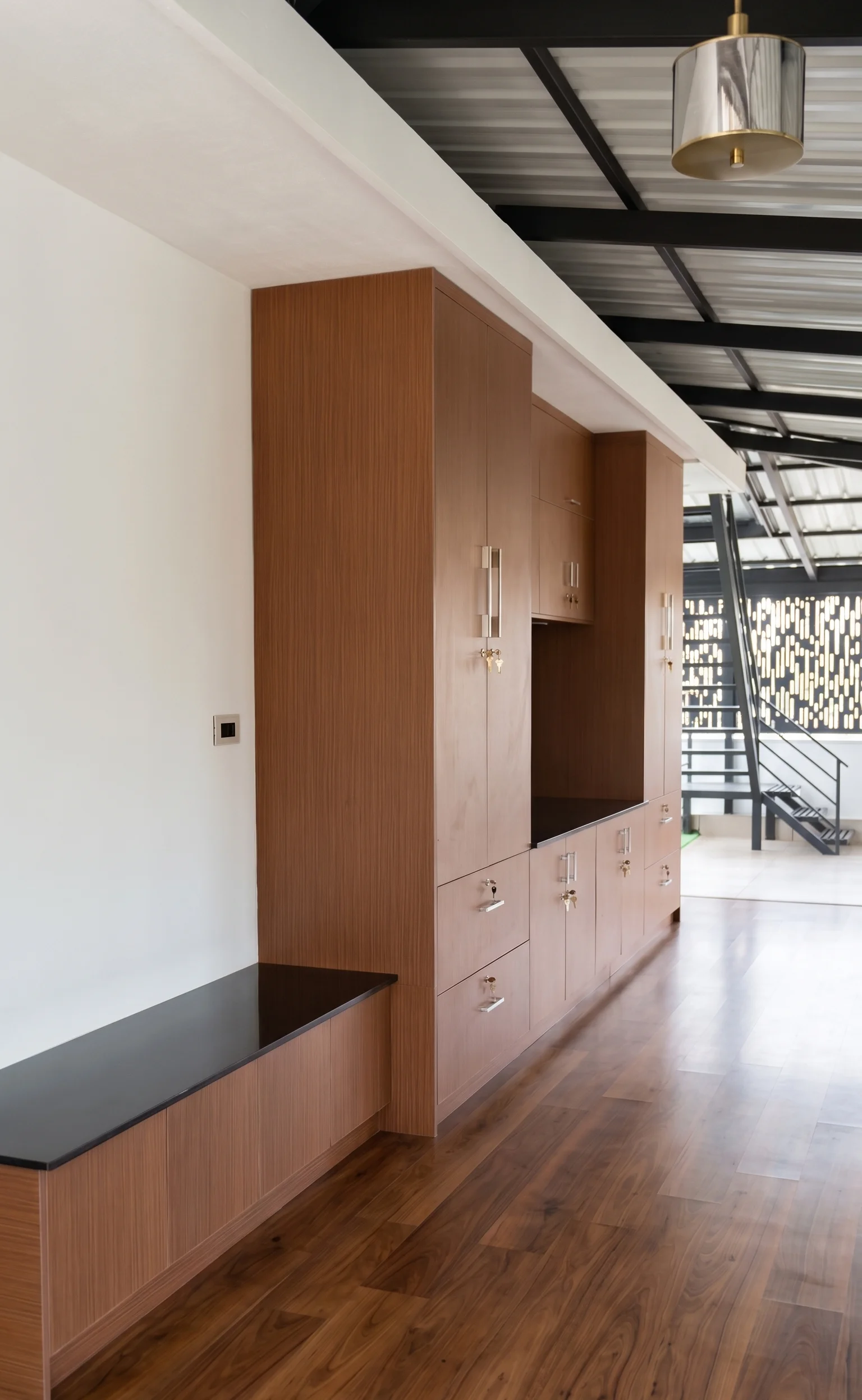 Open-concept living and dining with cohesive design